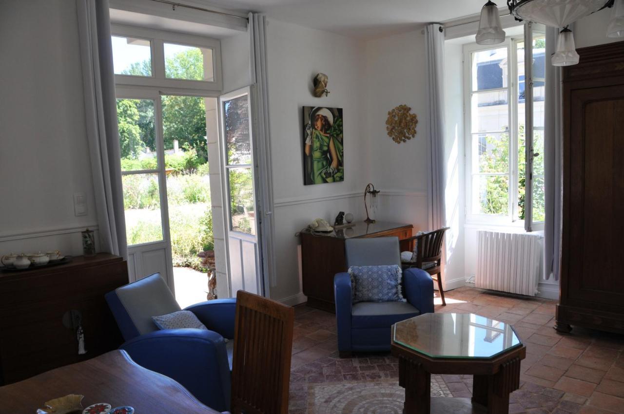 La Terrasse De L'Orangerie Du Chateau - Art Nouveau - Gite 2 Personnes Brain-sur-Allonnes ภายนอก รูปภาพ